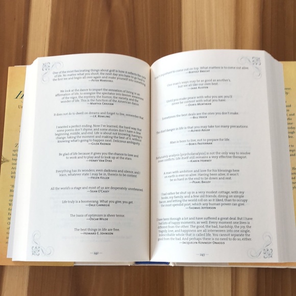 Hardback Secrets to Happiness Uplifting Quotes for Everyday Life 582 pages - Picture 3 of 6